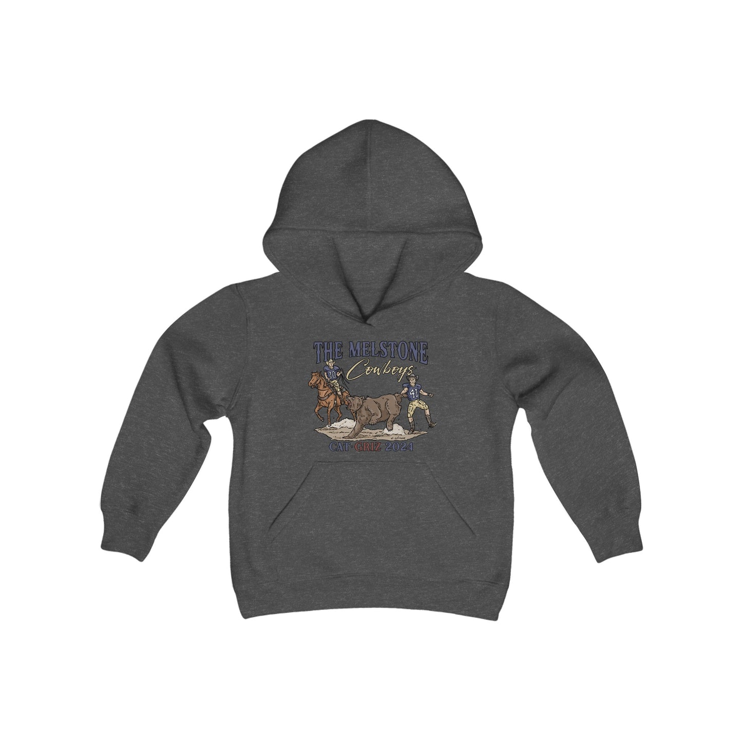 Melstone Cowboys- Youth Heavy Blend Hooded Sweatshirt