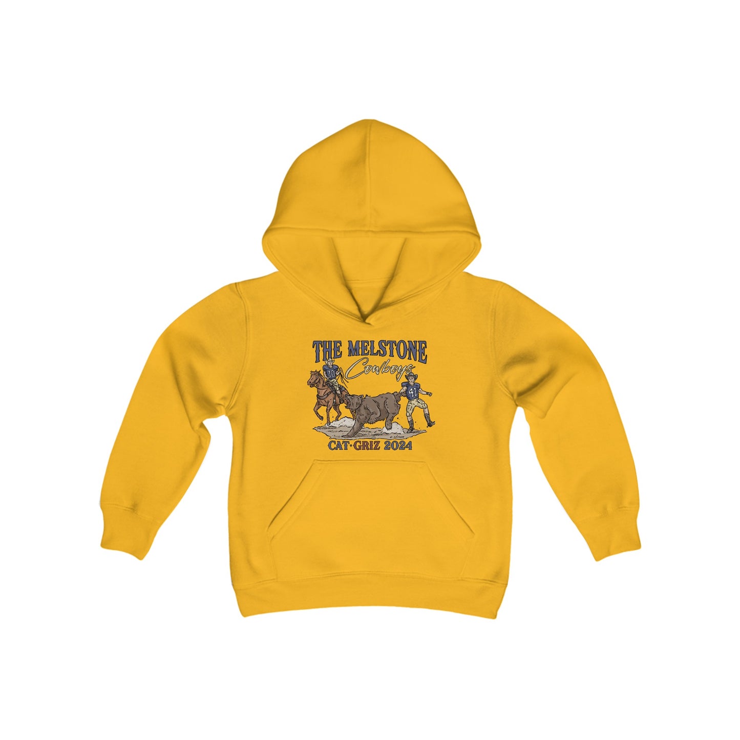 Melstone Cowboys- Youth Heavy Blend Hooded Sweatshirt