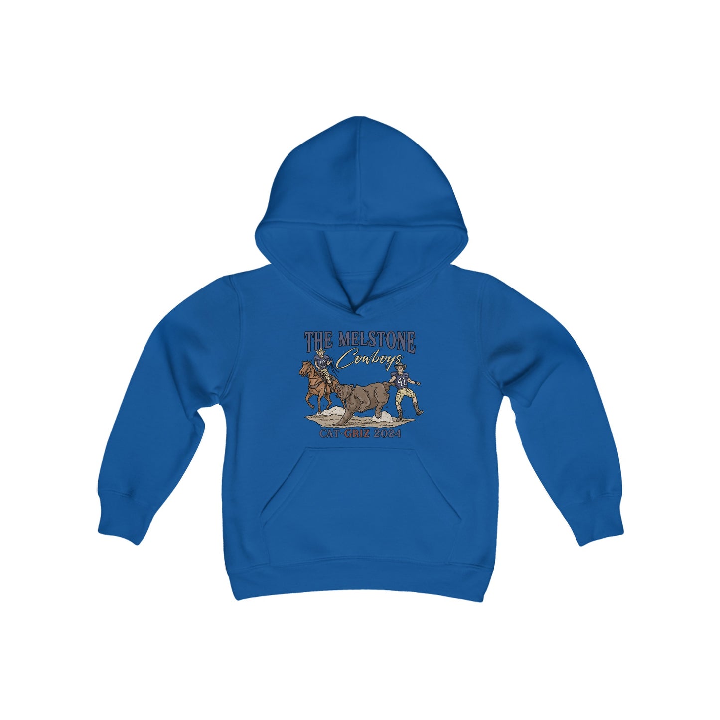 Melstone Cowboys- Youth Heavy Blend Hooded Sweatshirt