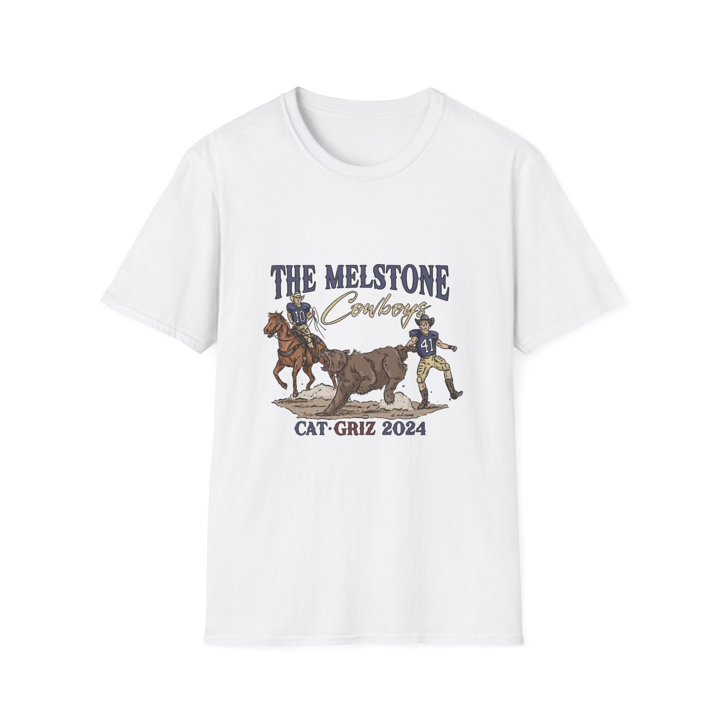 Melstone Cowboys- Unisex Softstyle T-Shirt