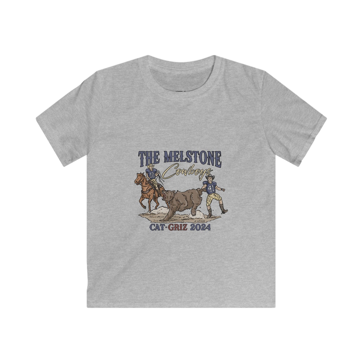 Melstone Cowboys- Kids Softstyle Tee