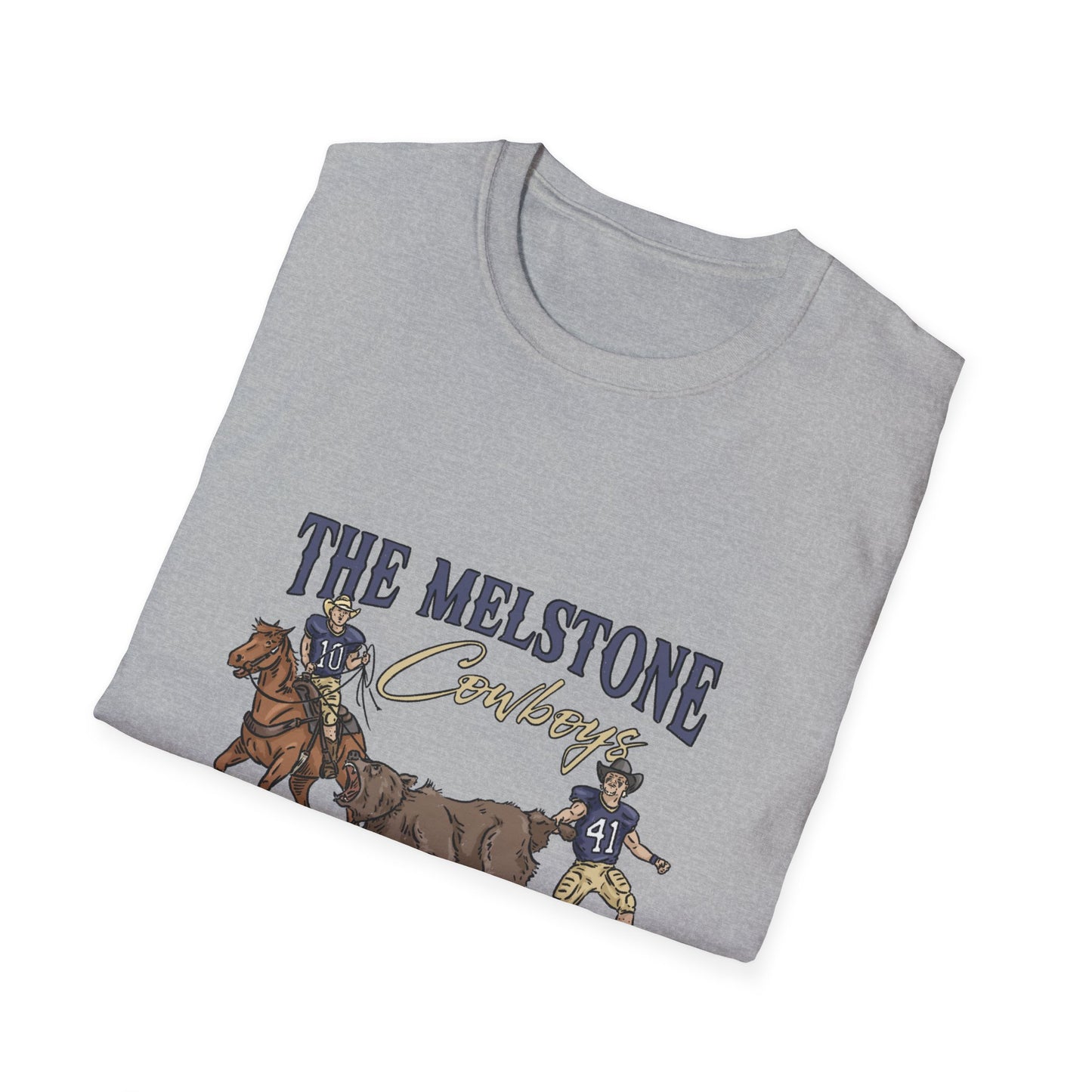 Melstone Cowboys- Unisex Softstyle T-Shirt