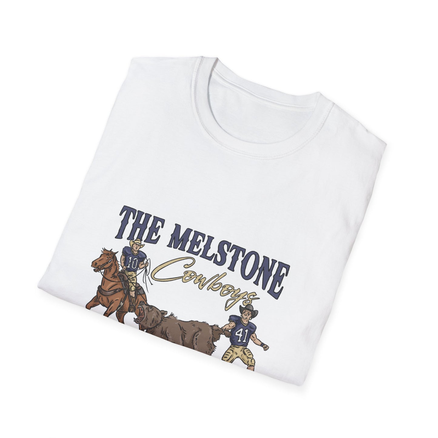 Melstone Cowboys- Unisex Softstyle T-Shirt