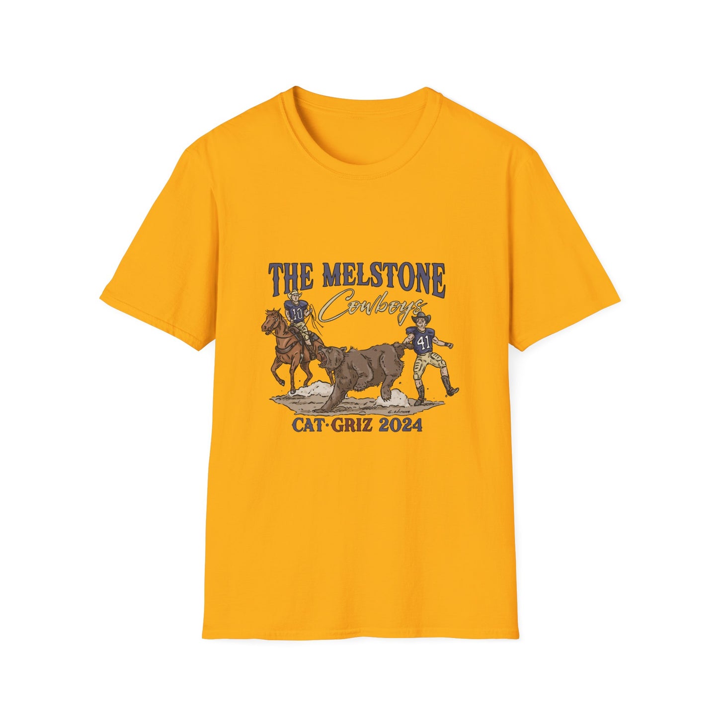 Melstone Cowboys- Unisex Softstyle T-Shirt