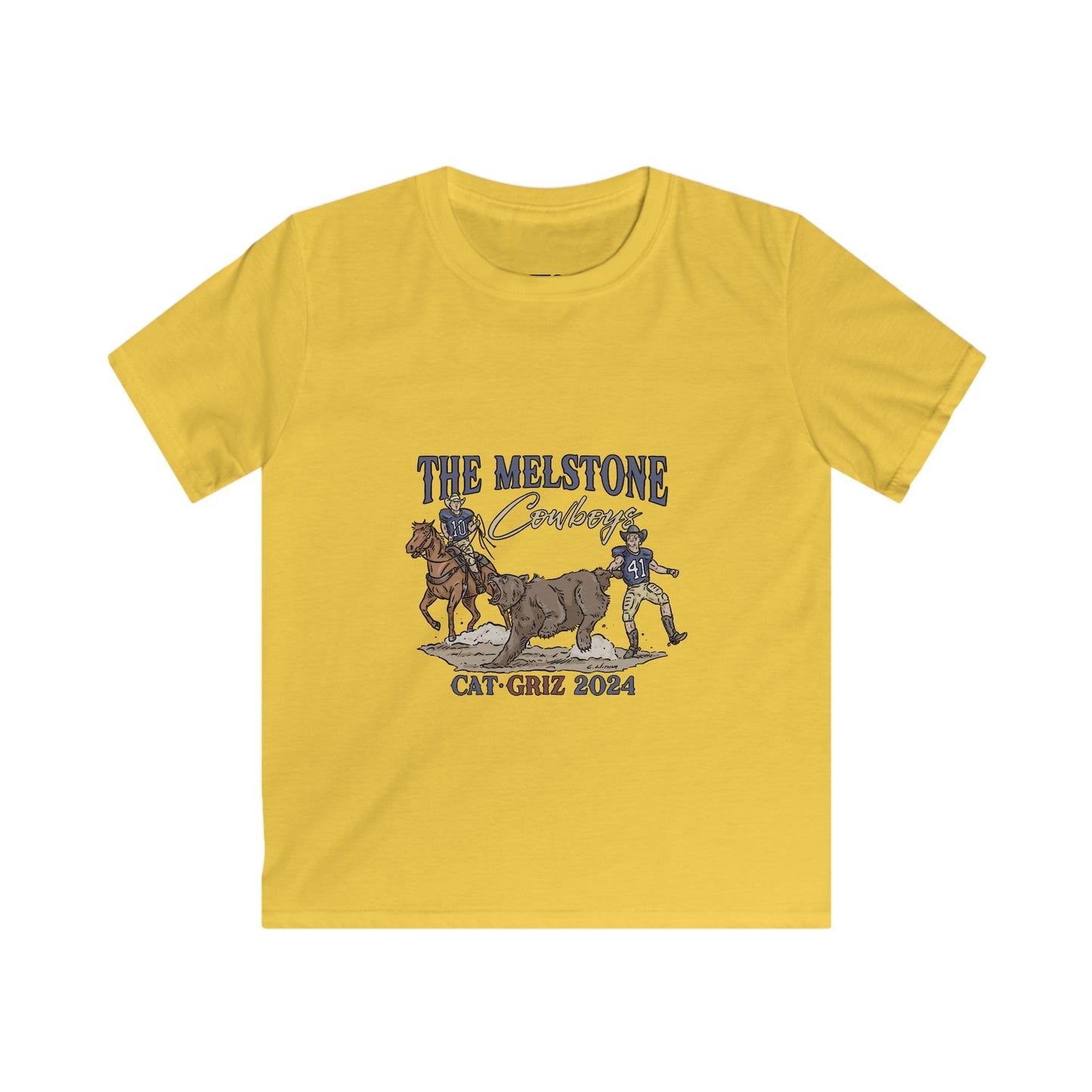 Melstone Cowboys- Kids Softstyle Tee