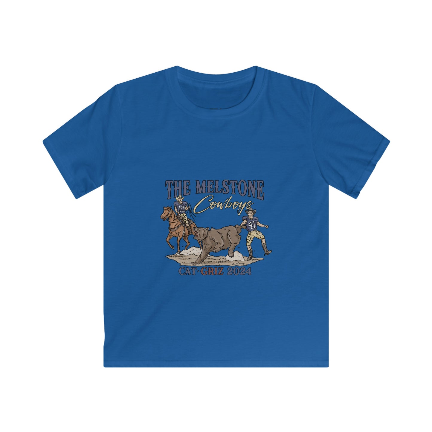 Melstone Cowboys- Kids Softstyle Tee