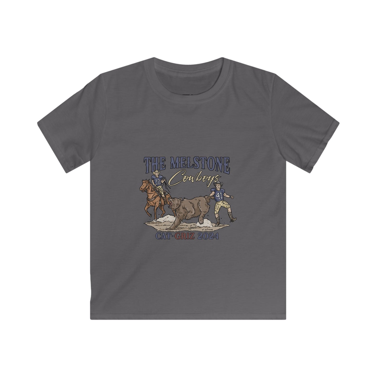 Melstone Cowboys- Kids Softstyle Tee